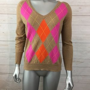 🌟Host Pick🌟 Size LP Y2K Argyle Size PL Cashmere Sweater clueless academia style